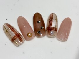 ブランケット柄ネイル