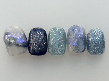 アイネイルズ 池袋店(I-nails)/キラキラブルー
