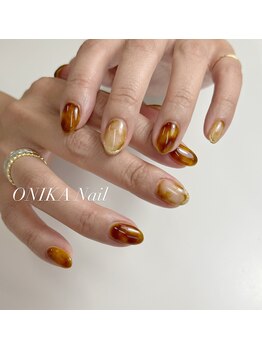 オニカネイル 表参道(ONIKA nail)/ベッコウデザイン