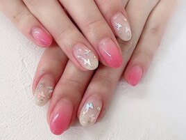 (中原)蝶々ネイル☆*°