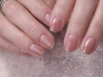 ネイルズ バイ ユイ 外苑前(Nails by Yui)/シンプルミラーフレンチ