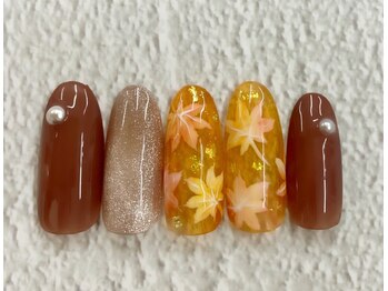 プルミエ ネイル(Premier Nail)/紅葉ネイル★