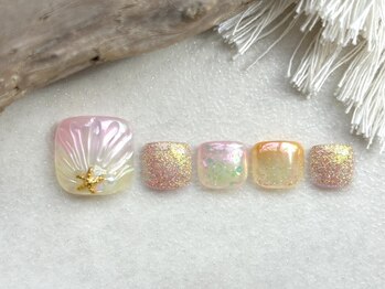 オル('olu)/フットネイル/マーメイド