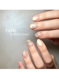 上品マグネット フラワーネイル