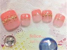 ネイルサロン フェリーチェ(felice)/【定額フットネイル】8500円