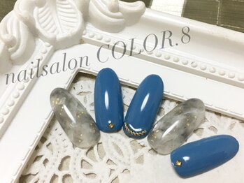 ネイルサロン カラーエイト(Nailsalon COLOR.8)/ニュアンスネイル、タイダイ