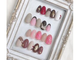 バレンタインネイル