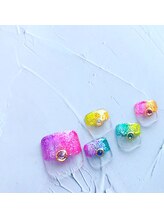 爪ソウシャイン(爪 SO SHINE)/カラフル★フット