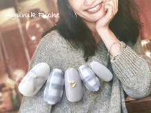 アグニークリッシェ(Agunik Riche)/【チェック柄ネイル】