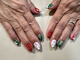 クリスマスネイル