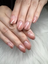 タムタムネイル 本厚木(Tam Tam Nail)/カラーグラ、ラメライン追加