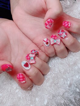 レアネイル 新宿(le'a nail)/チェックネイル