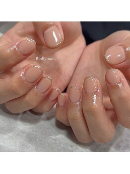 レイリーネイル(Reilly nail)/那覇ネイル/ラメフレンチ♪
