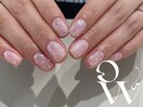 ピンクドットニュアンスネイル