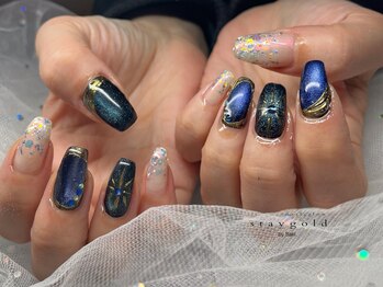 ネイルサロン ステイゴールド(STAY GOLD)/サキ施術お客様ネイル