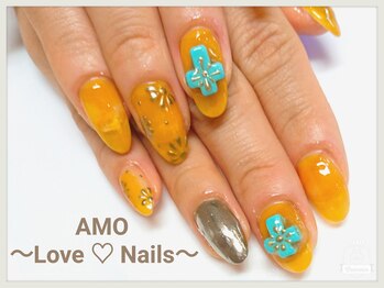 アモ ラブネイルズ(AMO Love nails)/クロスターコイズ