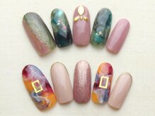 ユースタイル 新宿店(U-style)/ニュアンスマーブルネイル