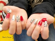 スターリー(STARRY)/赤×レオパード柄