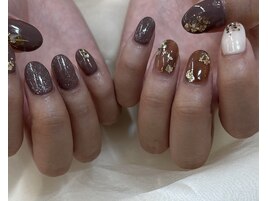 秋のニュアンスネイル