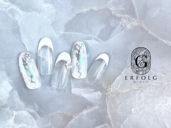 エアフォルク 銀座(ERFOLG)/お正月×白蛇ネイル