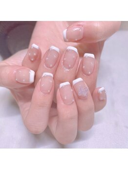 キアラネイルサロンの写真/【シンプル～トレンド◎オフィスネイルに♪】マグネットワンカラー¥5000/定額シンプルコース¥6000→¥5500