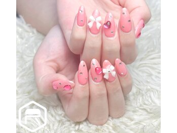 レディスペネイル ノマエ 名駅店(Redispe nail nomae)/ピンクネイル☆