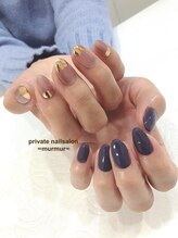 プライベート ネイルサロン マーマ(murmur)/ちぐはぐニュアンスミラー