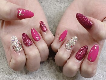 プライズアイリス アイラッシュ 池袋東口店(prize Iris eyelash)/ギラギラグリッターネイル