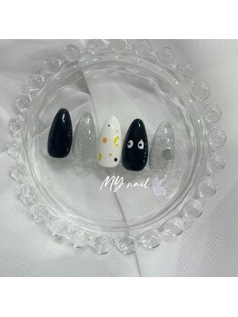 ビューティーラベンダー/ハロウィンネイル