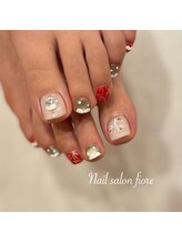 フィオーレ(fiore)/クリスマスフット〇アシメネイル