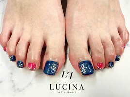 T-111 夏祭り花火フットネイル