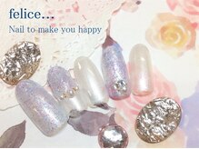 ネイルサロン フェリーチェ(felice)/【定額ネイル】¥6980