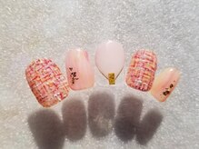 ネイルフロンティア 吉祥寺(NAIL FRONTIER)/春色ツイードフレンチ5480円～