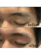 眉毛男子 新宿店/キリッと眉【 before / after 】