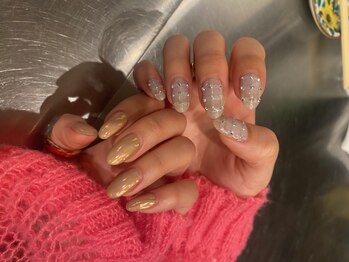 ソウ 難波店 nail salon Souの写真/【難波】*Art10本¥6900* 可愛すぎるVカットストーン、立体パーツ多数！探し求めていたパーツも見つかる♪