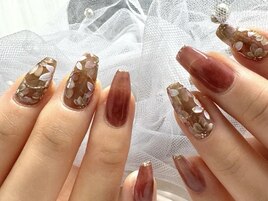 ビンテージフラワーネイル