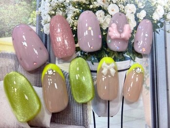 ネイルサロン ガーデン(Nail Salon Garden)の写真/可愛さ溢れるネイルで周りと差をつける☆【オフ込！爪に優しいパラorカルジェル使用/毎月変わる定額¥6500】