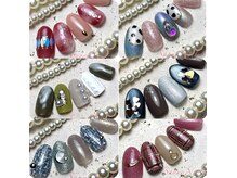 マンスリーデザイン6種必見☆マグネット/ツイード/ニットネイル