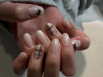 マウムネイル(maeum nail)/チェック柄