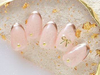 ジェルネイル専門　WHITE NAIL 伊丹店【フィルイン/ニュアンス/マグネット】/細ラインフレンチネイル