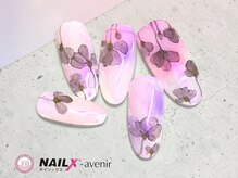 ネイリックス アヴェニール(NAILX avenir)/大人ニュアンスフラワー