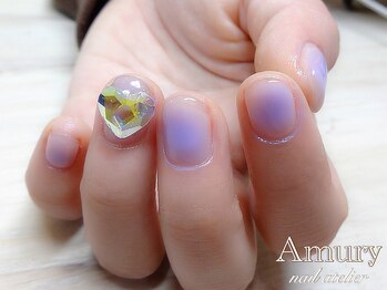 アミュリー ネイル アトリエ(Amury nail atelier)/エアブラシでチークネイル♪