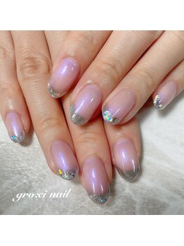 グロッシィネイル(gro:ci nail)/フレンチネイル ¥9000 18