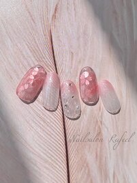 うるうる桜ネイル