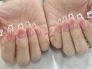 ハートくり抜きチップネイル