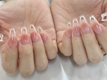 ワンダーシー(WonderShe)/ハートくり抜きチップネイル