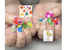 ハズグラスネイル(Haze Grass nail)/カラフルネイル