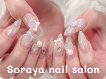 ソラヤ(Soraya)/90持ち込みちゅるんリボンネイル