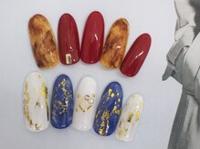 ネイルサロンセレーネ(Selene)/透け感◎べっこうやホイルアート