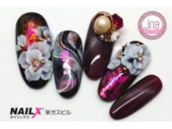 ネイリックス 栄ガスビル(NAILX)/マグネット+オーロラフレーク